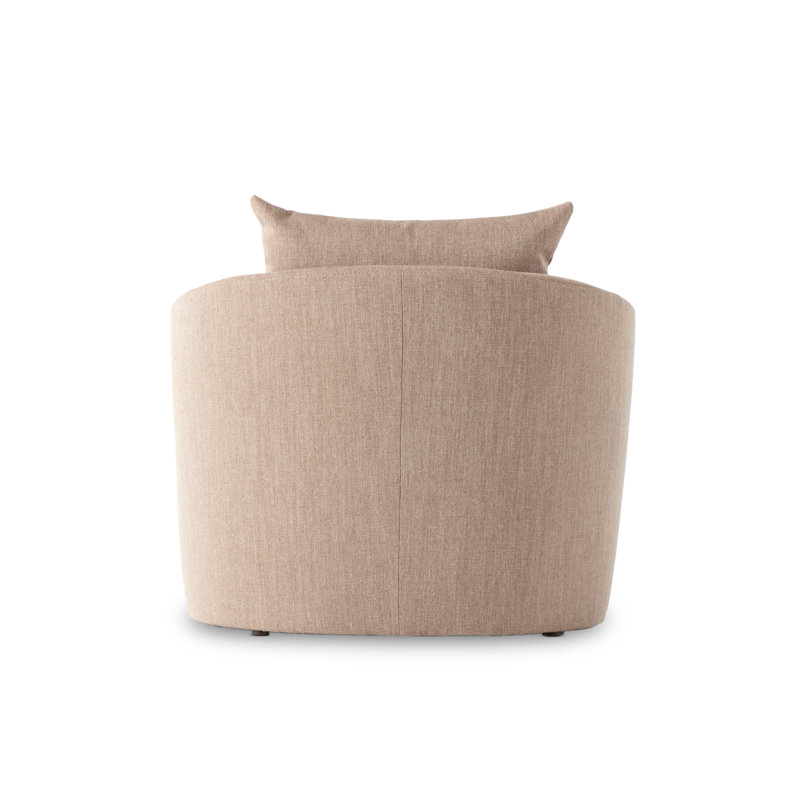 Farrah Chaise Lounge, Alcala Fawn 70% Polyester/20% Viscose/10% Flax