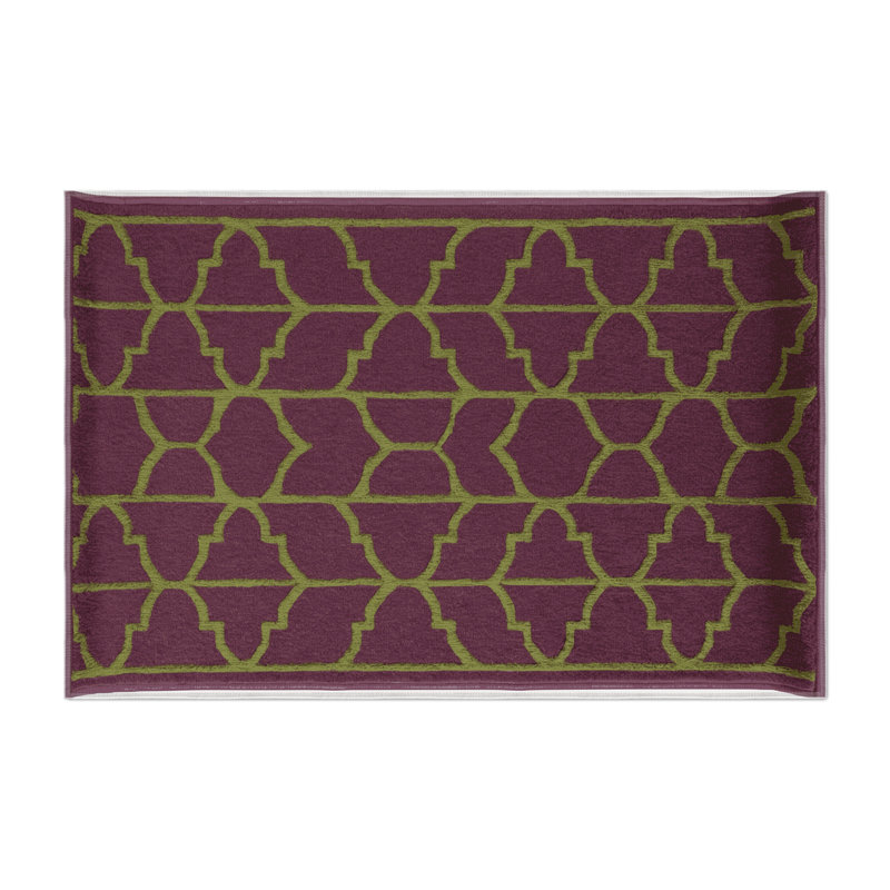 Tapis brun intérieur et extérieur Trellis, Rectangulaire 3 pi x 5 pi