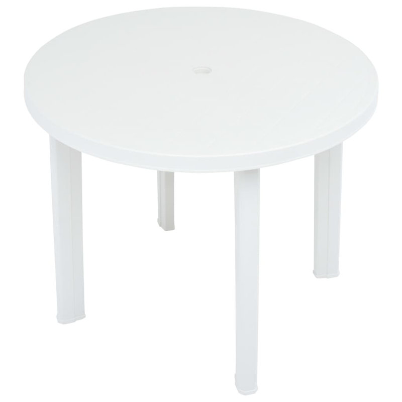 Vo Round Outdoor Bistro Table - 89 cm W 89 cm D, White