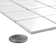 Metro Quad Matte White 11-3/4 in. x 11-3/4 in. Porcelain Mosaic Floor and Wall Tile