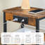 Table d'appoint avec station de charge, ports USB et Type-C, table de bout à 3 niveaux avec tablette réglable, petite table de chevet pour la chambre à coucher, le salon et les petits espaces, brun rustique