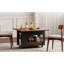 Table basse / table d'appoint moderne 27,6 po avec plateau pliable et roulettes, rangement à plusieurs niveaux-121053085