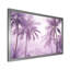 «Lavender Jungle Palm Tree Lagoon - Palm Trees», reproduction d'art sur toile-97091581-97091588