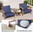 Outdoor Deep Seating Cushion Set-864759872-841534572