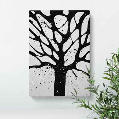 A Monochrome Tree No.2 - Wrapped Canvas