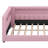 Modern Upholstered Platform Bed Frame With USB Ports,  Floor Sofa Day Bed With Storage Headboard-2103152015-2103152012