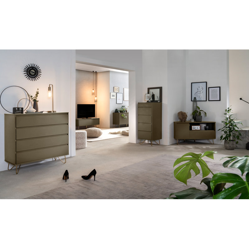 North Andover Unfinished TV Stand for TVs up to 50", Grey