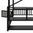 Twin Floor Bunk Bed With Storage Ladder And Guardrails-2109477787