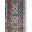Tapis unique nouvel âge 4 pi x 6 pi 4 po en gris / taupe / turquoise