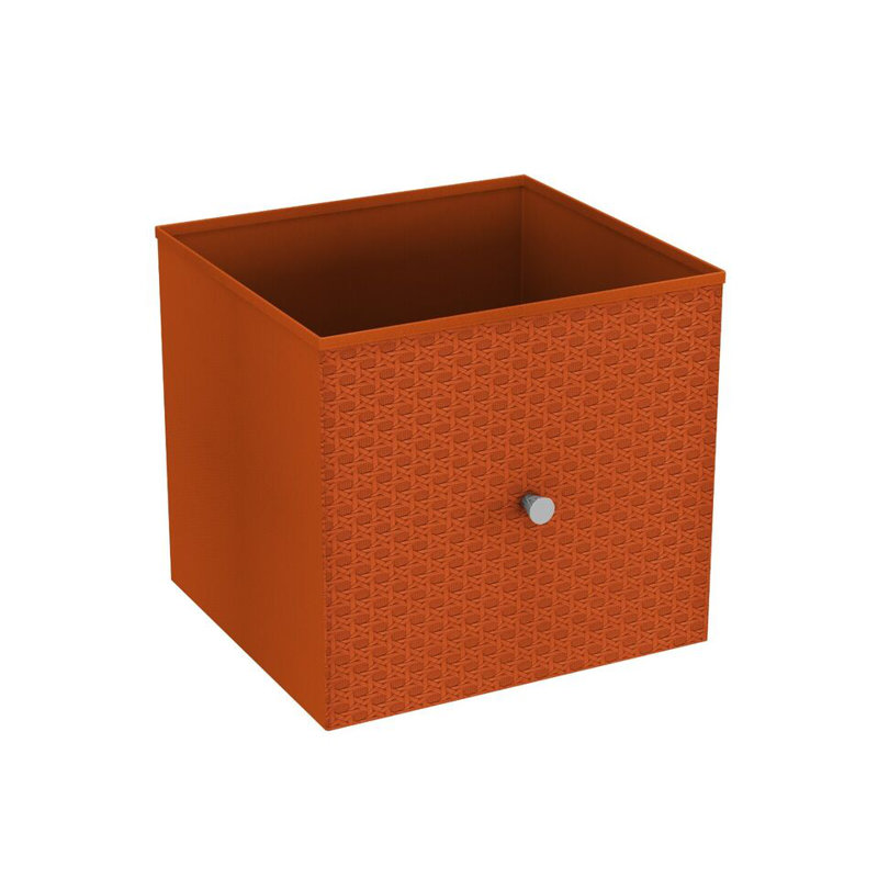 17 Stories Woven Decorative Basket, Orange