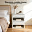 37cm W Manufactured Wood Bedside Table
