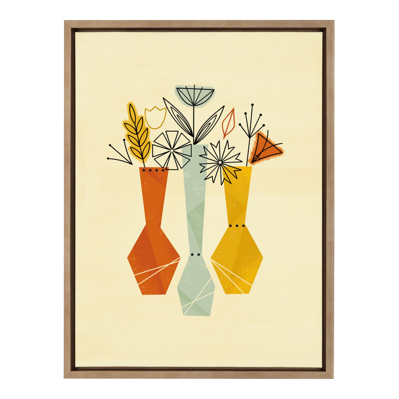 Fleurs par Amber Leaders, reproduction d'art sur toile encadrée, H 24 po x l 18 po x P 1,62 po