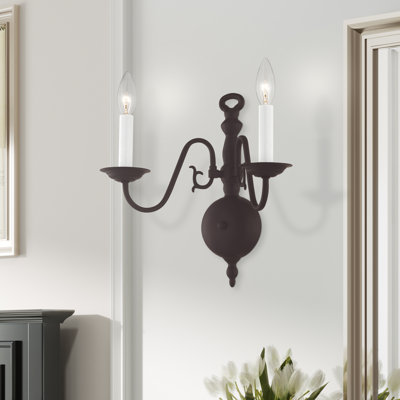 Benedetto Steel Candle Wall Light