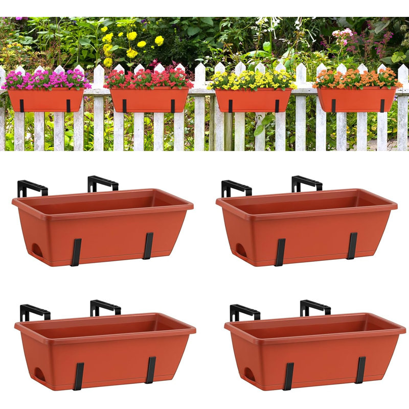 Support de balustrade en métal, 4, Rouge