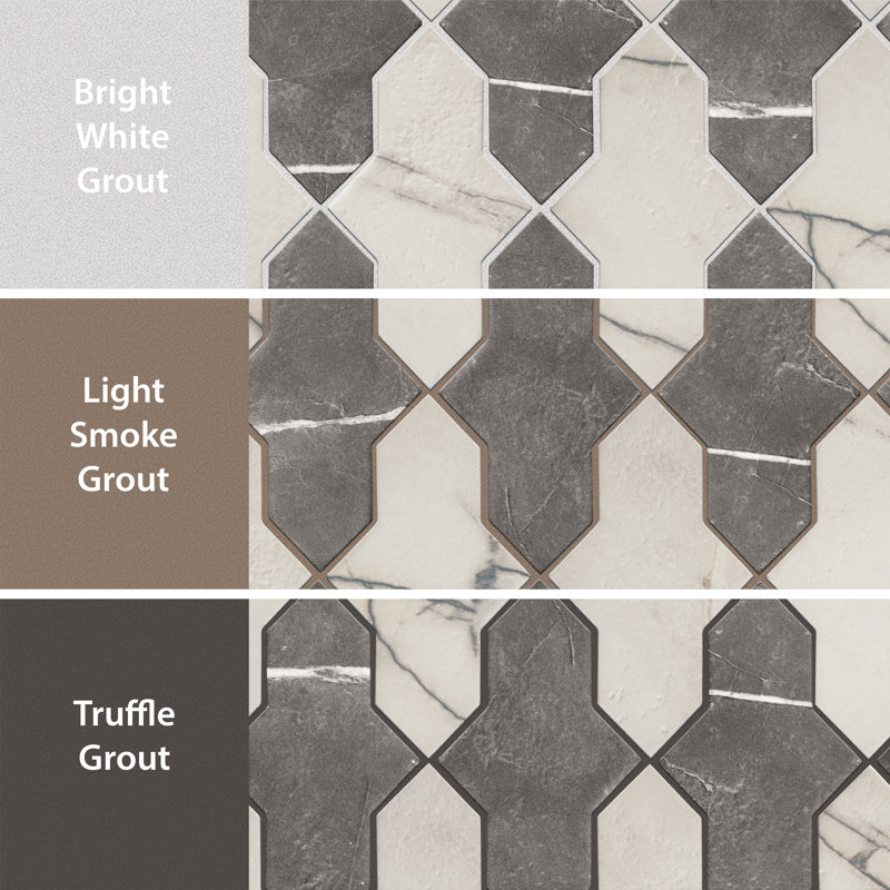 Istanbul Shield Checker 4-3/4 In. X 8-1/4 In. Porcelain Floor And Wall Tile Kit