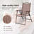 Set Of 2 Patio Folding Sling Back Camping Deck Chairs-966478492