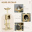 Cat Tree Tower With Scratching Posts, Ramp, Condo, Toy Balls, Platforms, Bed, And Ramp