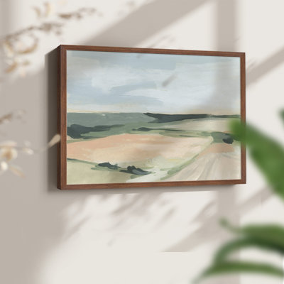 «Pastel Plains I», reproduction encadrée