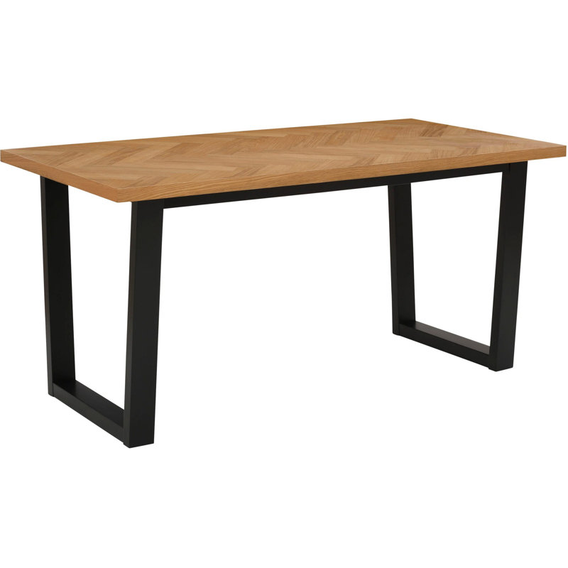 Fairborn Solid Wood Base Dining Table, H76 x L140 x W90cm