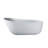 67-Inch Solid Surface Stone Resin Oval Shape Soaking Bathtub With Overflow For The Bathroom