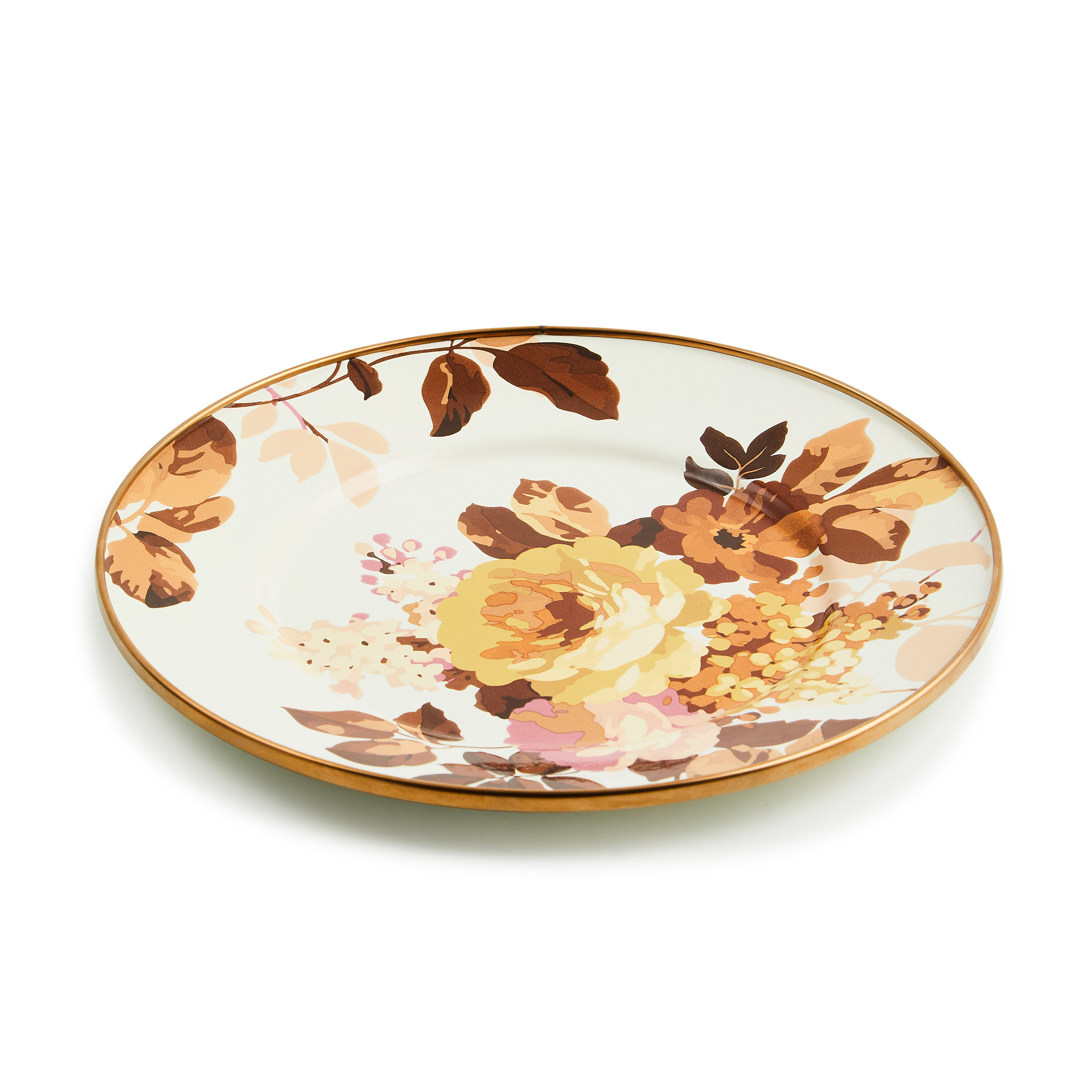 Mackenzie Childs Salad / Dessert Plate Wild Rose Slate main image 0