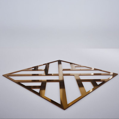 Panneaux muraux décoratifs en acrylique Killeen, moyen, l 15 3/8 po x H 15 3/8 po x T 1/8 po, miroir bronze