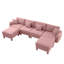 Canapé modulaire en U à 4 places Boucle Fabric-119898786