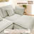 Modern Modular Cloud Sectional Sofa Corduroy Sofa With Double-layer Upholstered Deep Seat And Movable Ottoman-1889968885
