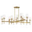 Lustre 16 lumières en laiton bruni Savoy House Vista-1710738146