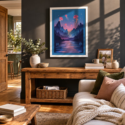 Jellyfish Dusk Fantasy & Sci-Fi - Print