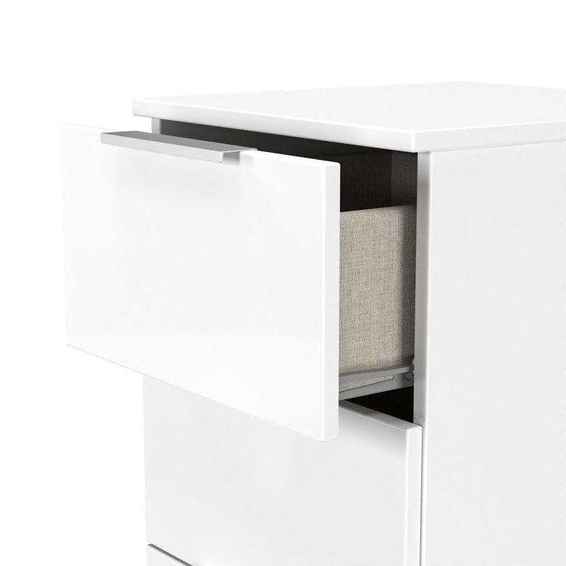 Fully Assembled Sumfleth 5 - Drawer Chest of Drawers, White