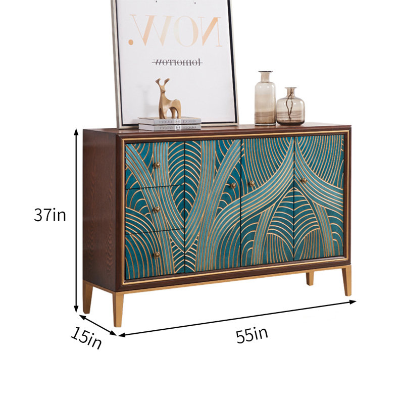 Armoire d'appoint rectangulaire Light Luxury Line.