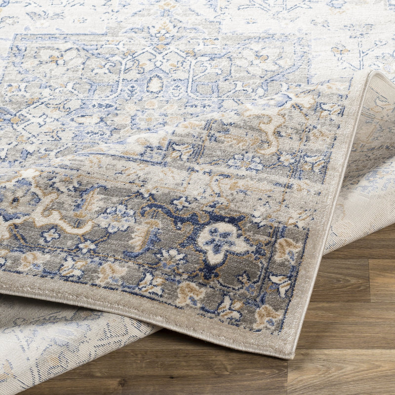 Ozbourn Oriental Indoor Rug, Rectangle 2' x 2'11"