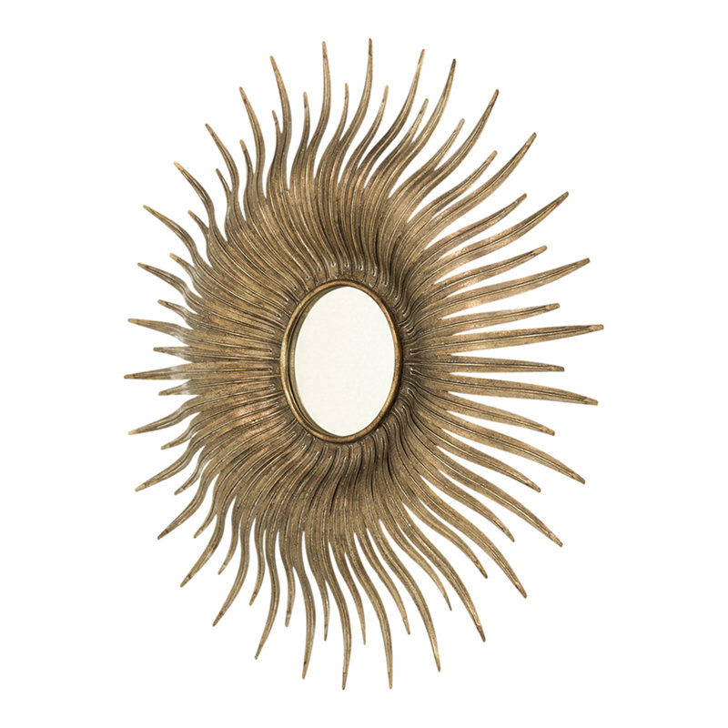 Miroir mural 28,3 po Retro Gold