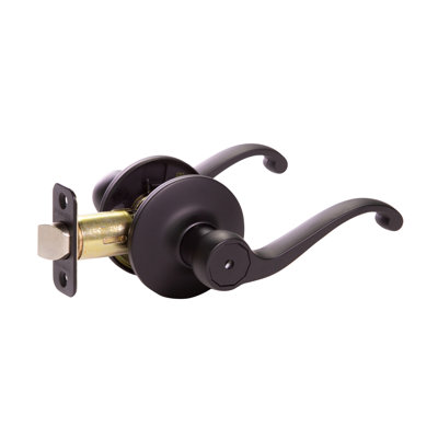 Scroll Privacy Bed/Bath Door Lever
