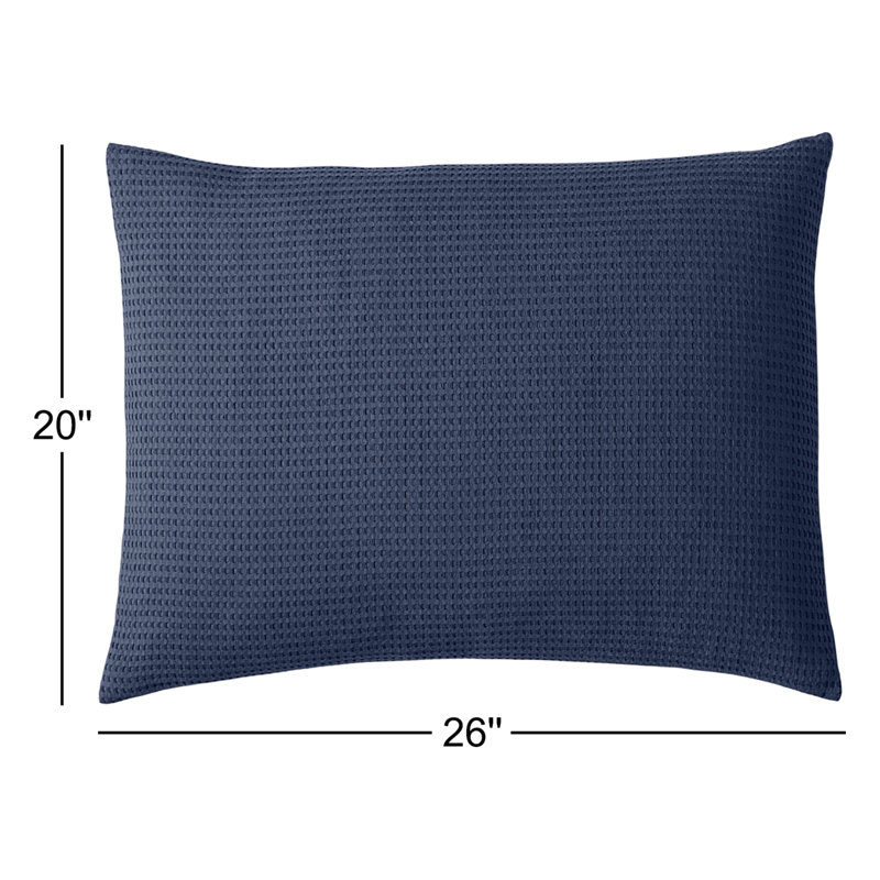 Ensemble de taies décoratives en coton Felix, Standard, Bleu de minuit