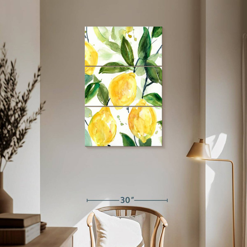 Yarlin Lemony Branch II, 57" H x 36" W