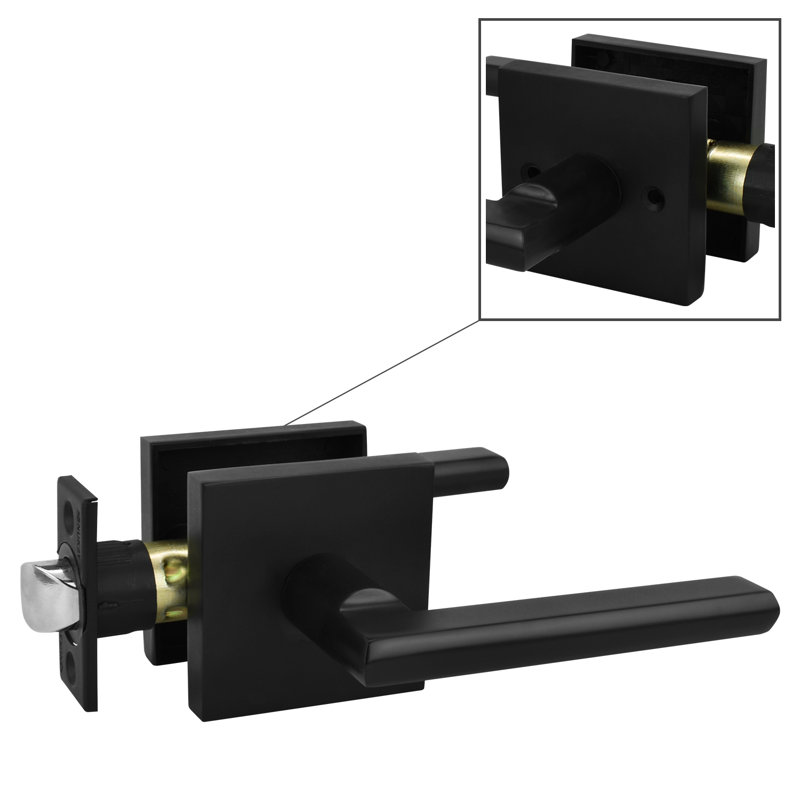 Matte Black Passage (Hall & Closet) Door Lever