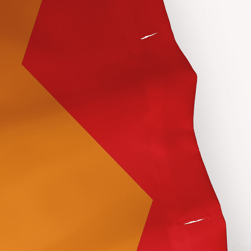 Rideau de douche en polyester à chevrons, Rouge / vert / jaune / bleu