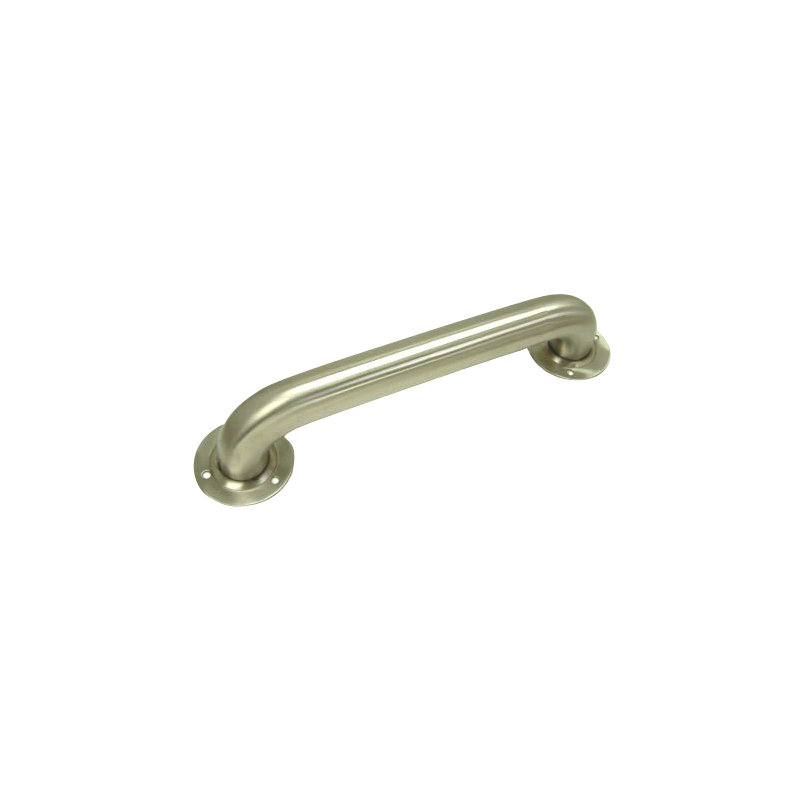 Decorative Grab Bar with Exposed Screw in Satin Nickel, 24"