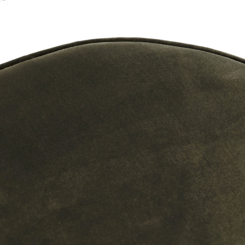 Sinclair Round Ottoman, Surrey Olive Cotton Blend