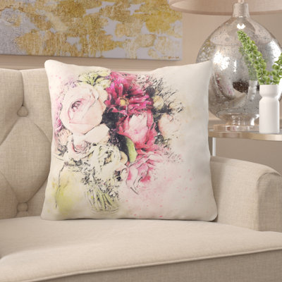  Flowers Throw Pillow