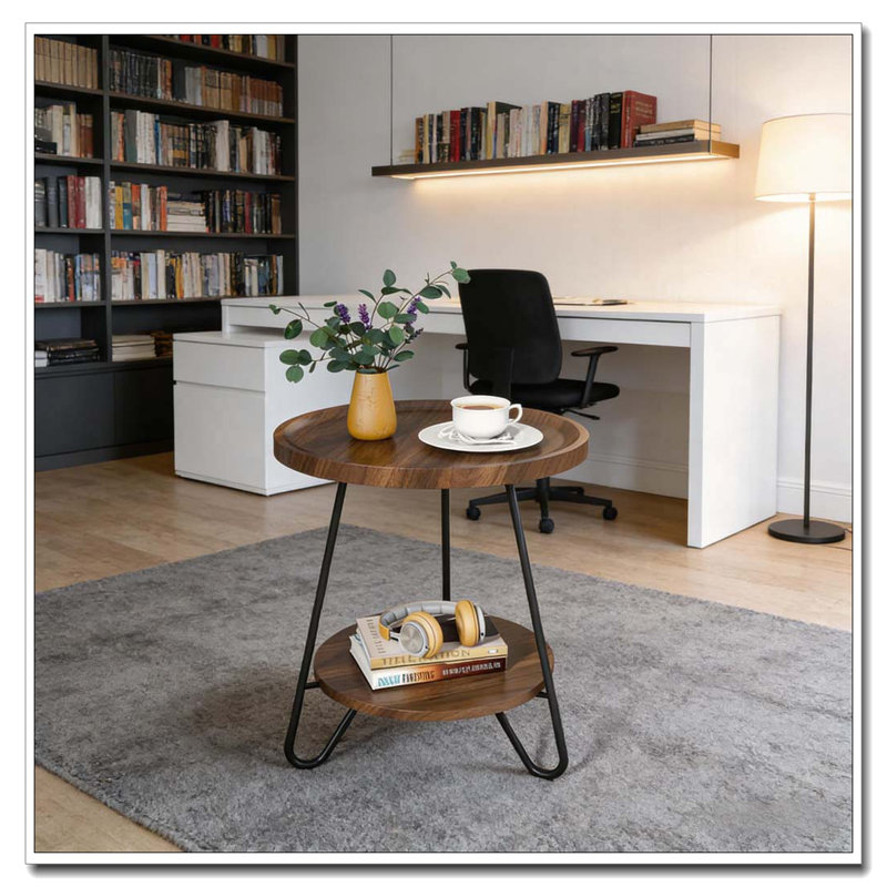 Table basse, table de canapé ronde