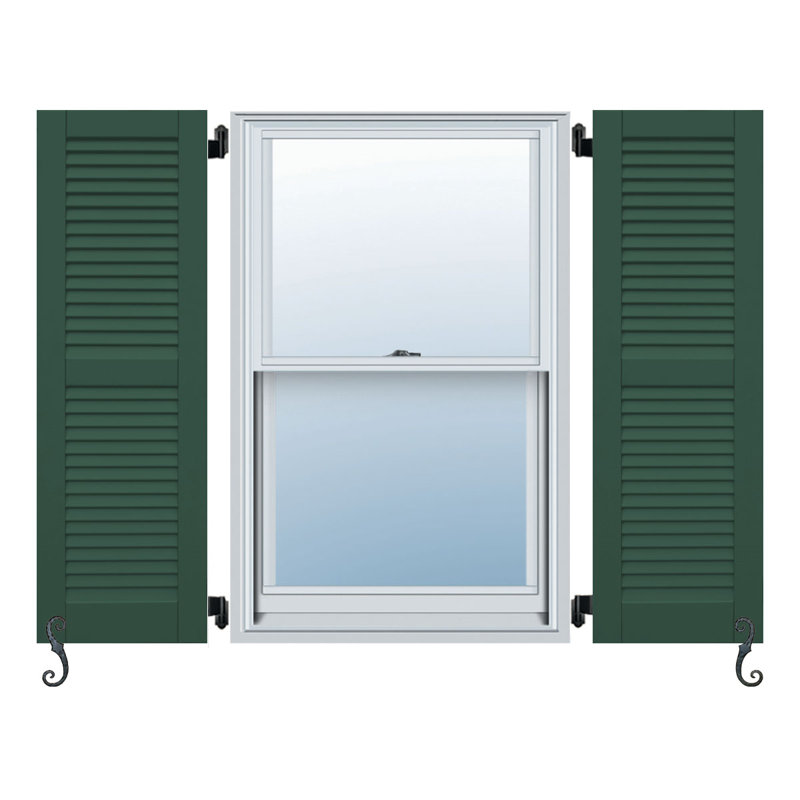 Porte-à-faux à persiennes centrale classique Atlantic Classic, Vert forêt, 16 po, 40 po