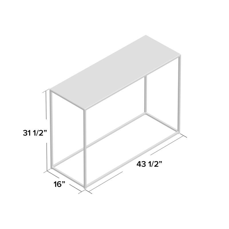 Gettys 43.5'' Marble Top Console Table