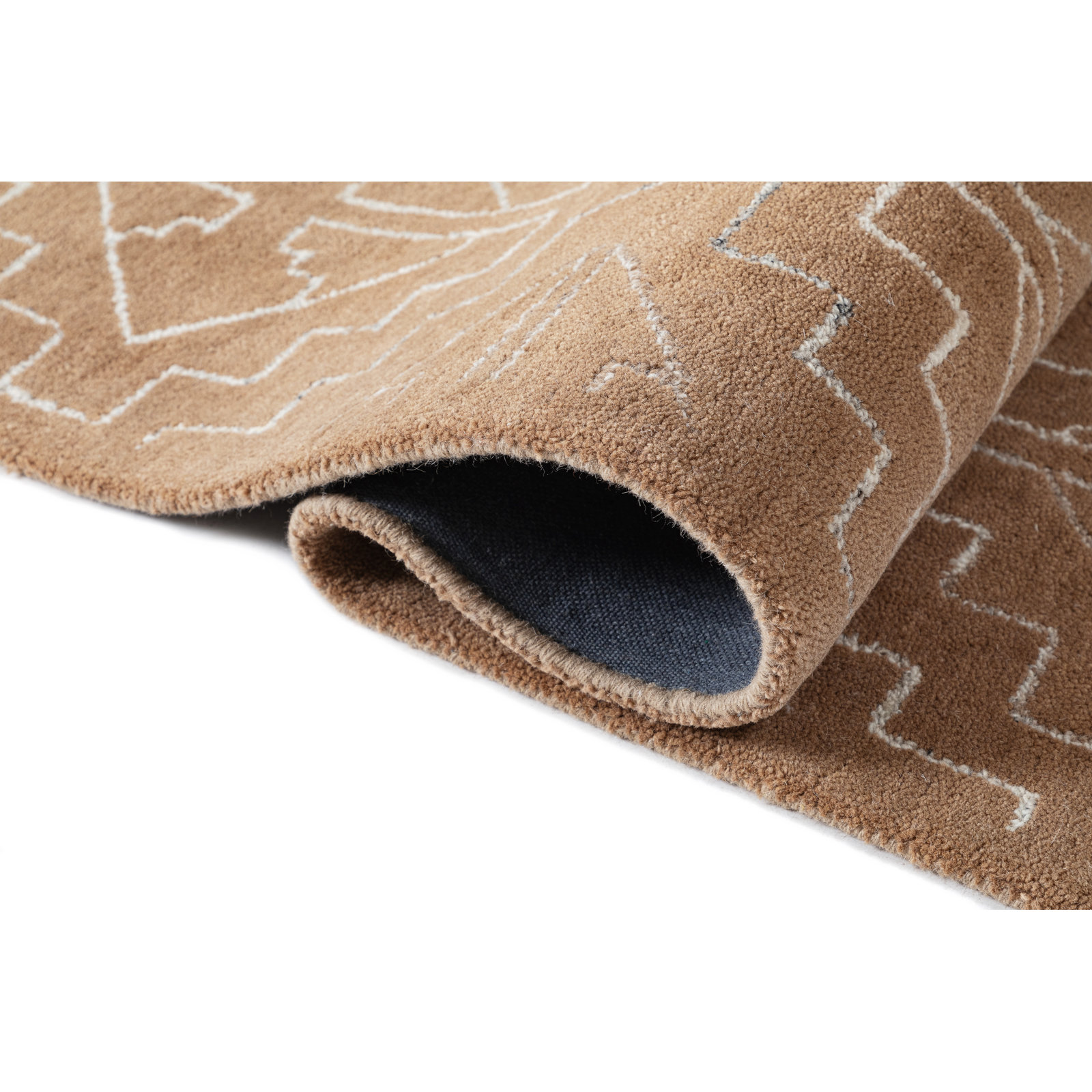 Tifton Hand-Tufted Geometric Wool Rug, Rectangle 2' x 3'