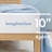 Imaginarium 10" Hybrid of Memory Foam and Coils Mattress with Antimicrobial Treated Cover, King-126332504