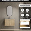 Armoire de salle de bain 30 po avec vasque en céramique - Contreplaqué de chêne, portes, grand volume de rangement, meuble-lavabo facile à assembler dans un évier en contreplaqué 2 espaces généreux, sans effort