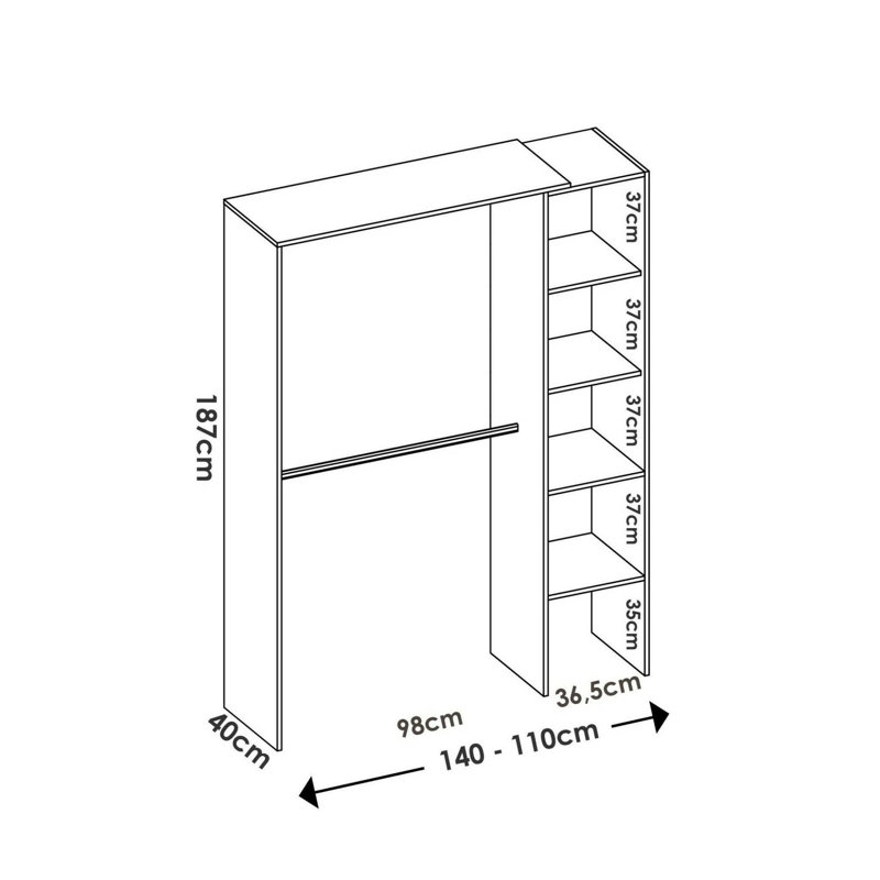 Manifactured Wood Wardrobe