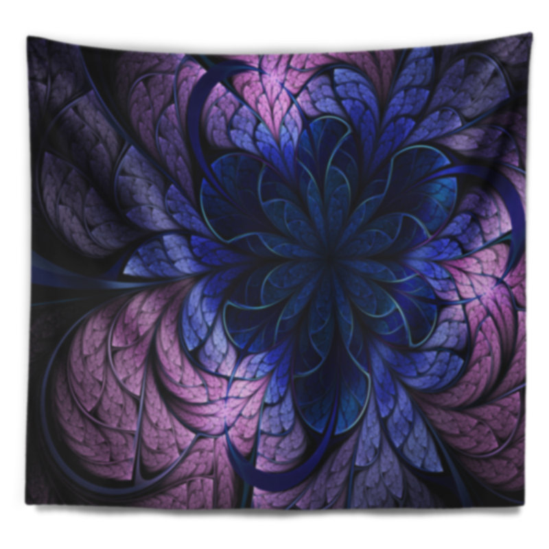 Tapisserie florale, H 50 po x l 60 po